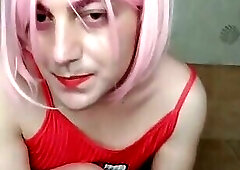 Electra Hot Femboy Model Red Lights