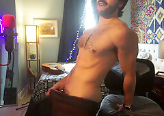 Asian guy Geraldo Rivera enjoys solo session with toys and verbal play