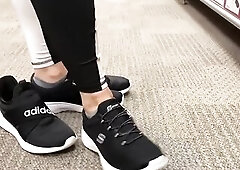 PUBLICLY TRYING ON SHOES IN TARGET