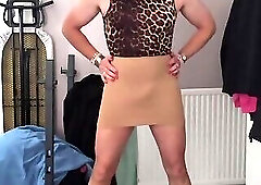 Skirt bulge in different pantyhose( tights)