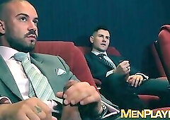 Classy Bruno Max and Lukas Daken analfuck in adult cinema