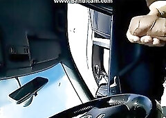 flash and cum in car
