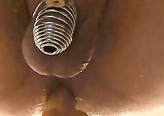 crossdresser anal chastity dildo-machiene