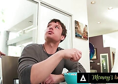 Stepmommys Boy - Huge-titted Cougar Victoria Lobov Has Dirty Morning Sex With Her Stepsons Best Friend