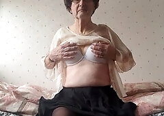 Mature Stockings Solo