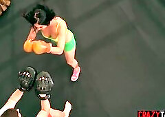 After hard boxing session busty Ava Black is ready for hardcore ass fucking