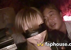 Arousing Jap, chick takes on a bad guy for naughty