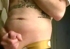 Solo masculine masturbates off in an construction website faggot pornography vid seep