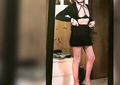 Andreina fetish mother i'd like to fuck walks in high heels and shows her legs to the camera