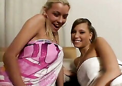 Lascivious Nikki and her youthful lesbo ally can't get sufficiently cuddling and sex-toy banging in daybed. Close up lesbo episode.
