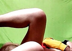 Sensual aunty Madhuri27porn gives a handjob while wearing an open saree