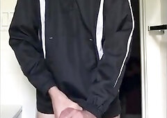 Cross country teenager jizzes and saves blast