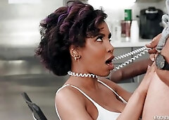 Ebony Busty Babe Made An Erotic Confession