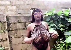 Nice-looking Hotty Show Her Large Titties
