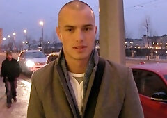 Bald dude bottoming for his big-dicked new lover