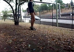 Stroking near Highway