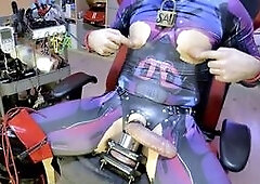 Pumping that huge bareback cock in high heels