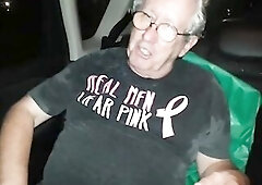 John gets urinated on by a Shemale and a angel in the Carpark.