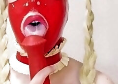 SISSY LATEX DOLL SERVICE PRACTICE