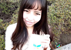 Cat Cafe worker Miss Minami Sato comes to play