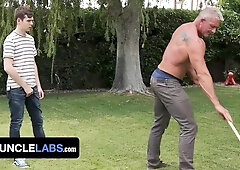 SayUncle - Cosseted Man Dakota Lovell Gets Smacked And Porked By Muscled StepGrandpa Matthew Figata