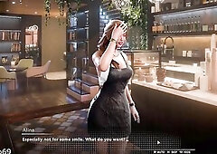 Scene of Alina from the game SEX CHEATING