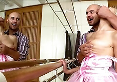 Teenage ballerina Anastasia Devine gets naked for some pussy licking and hard fucking