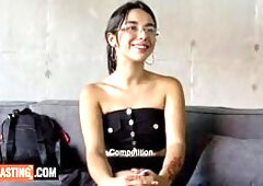 Slender Colombian Sweetheart Suggests Up Her Constricted Booty To Land Modeling Gig