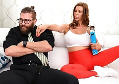 Great-looking hottie Alexis Fawx screwed by a long boner