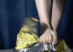 Obscene Feet Barefoot Crinkle ASMR