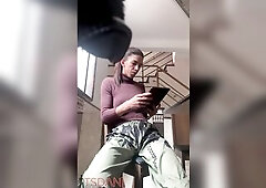 Daniela Santos, the Trans Woman with the Large Weenie, Showing off Her Body at Home