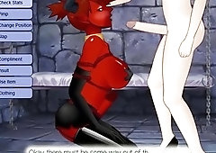 Game of a tgirl sucking futanari cock and getting drilled