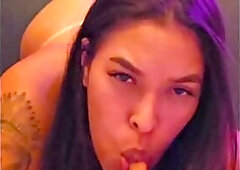 I doubt you won't cum in 2 minutes with this brunette