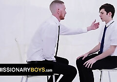 Mormon Stud Dakota Lovell Gets Rewarded With Bishop Brody Kayman's Muddy Cum-shot - Missionary Guys