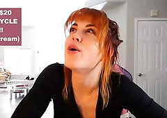 Busty amateur GF webcam solo
