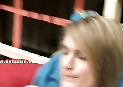 Skinny emo boy takes off pants