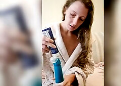 Feeding My Hungry Creamy Cunt A Large Sextoy