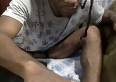 Caught Black Sexy Boy Masterbating