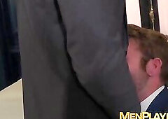 Drunk executive hunks Gabriel Phoenix and Jp Dubois fuck raw
