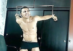 Bondage Spread Eagle Muscle Slave