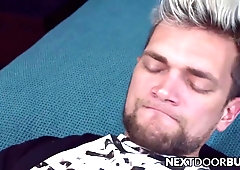 Hunk bangs jocks anally after they suck his enormous dick