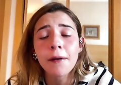 Agatha Vega gives a palatable fellatio to Christian Clay who cums on his face