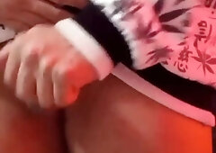 While the Parents are not at Home, the Man Demonstrates his Butt and Strokes ... a Plenty Of of Jizm