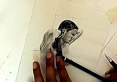 Sensual portrayal of stunning Indian Bhabhi showering and revealing her luscious breasts in a relaxing ASMR style