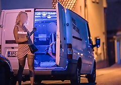 Sexy Blonde Takes It All: Van Encounter with Explicit Details!