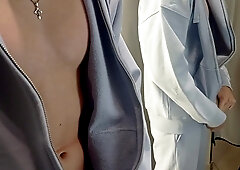 dude attempts on clothes and drains off in public