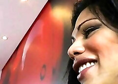 Brazilian tgirl honey joins horny couple