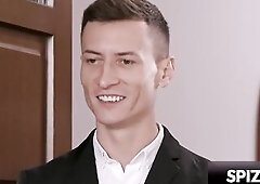 Curvy brunette hair, Sofia Lee, is a nasty seductress who likes giving her clients supplementary service. After mowing the lawn for Charlie Dean, the 