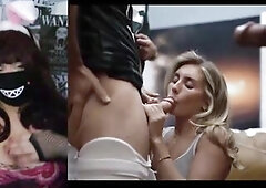 Redhead With Large Bazookas React a Gang Fuck Movie scene #three