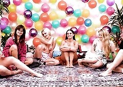 Dare Ring 6some - Six Glamorous Hotties Play Truth Or Dare (Part 1 of 5)